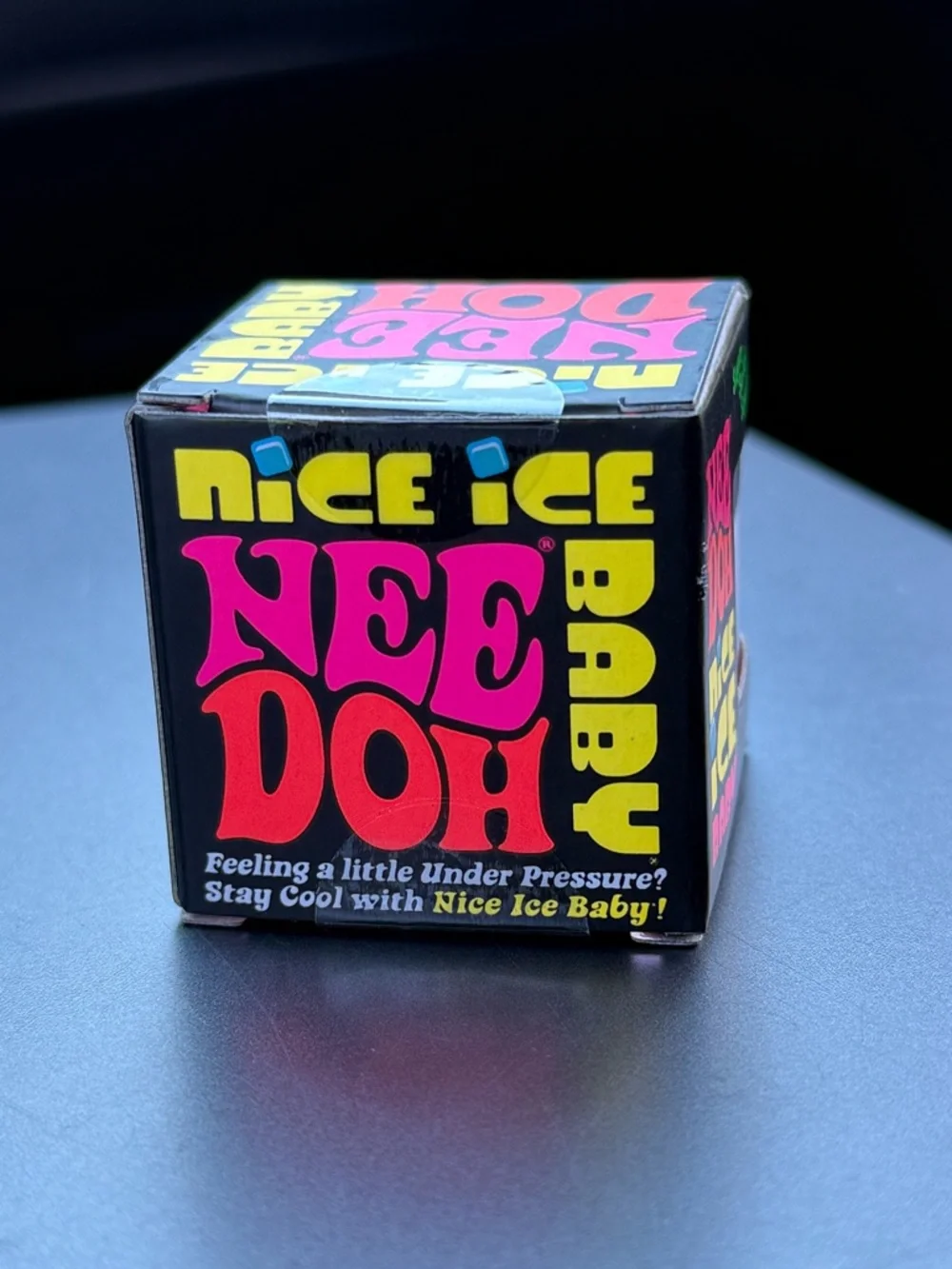 NeeDoh Nice Ice Baby HTF HOT PINK Cube Super Solid Squish Viral TikTok Schylling